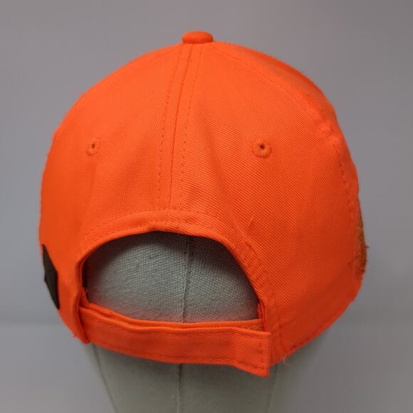 Le Blano's Rice Creek Strapback Baseball Cap Orange One Size Adjustable Dri-Duck - Picture 6 of 9